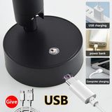 4-Pack Magnetic LED Wall & Table Lamp - Touch Dimmable 3-Color 350° Rotatable Night Light
