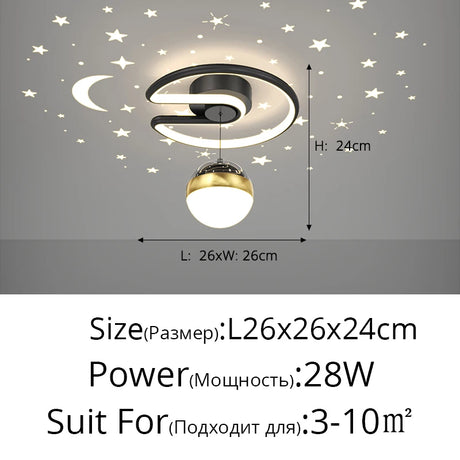 Mini Aisle LED Chandelier For Porch Corridor Hallway Lamps Star Decoration Kitchen Gallery Bedroom Villa Office Indoor Lights