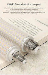 LED Bulb E27 E14 Corn Lamp 110/220V LED Light 10W 20W 24W Bedroom Living Room Decorative Lighting Bulb Light 6000K White Light