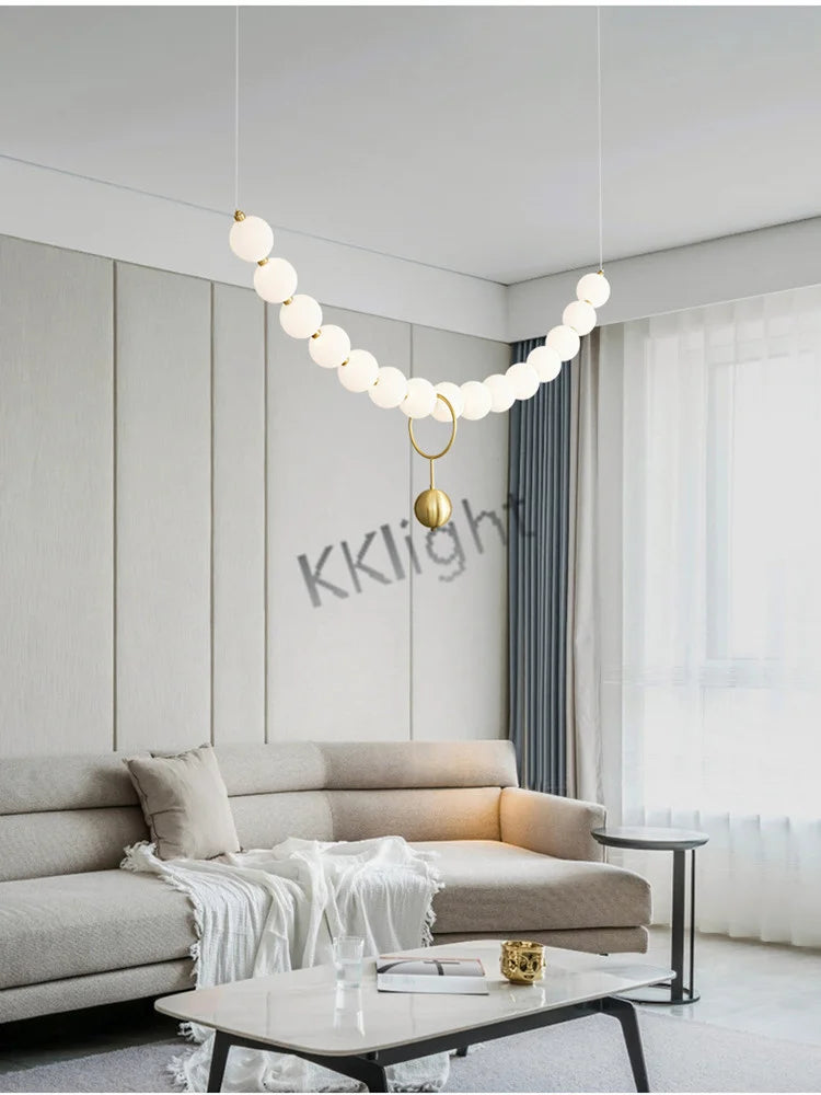 Modern All Copper LED Chandelier Ligthing Lustre Living Dining Room kitchen Art Decor Pendant Lights Indoor Hanging Lamp Fixture