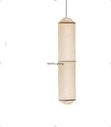 Japanese Design Akari Noguchi Style Horizontal Pendant Lamp Wabi-sabi Chandelier for Living Room Bedroom Vintage Lighting