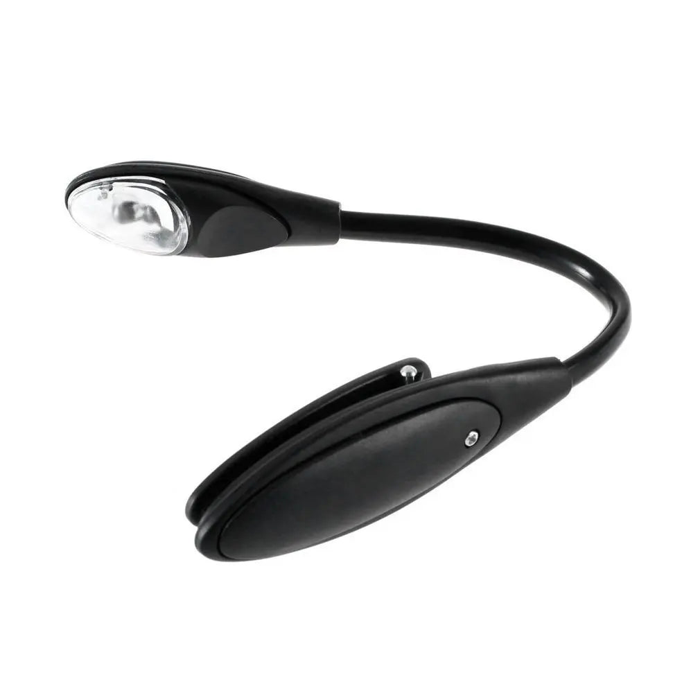 Mini Flexible Clip-On Bright Book Light Laptop White LED Book Reading Light Lamp Compact Portable Student Dormitory Lights