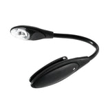 Mini Flexible Clip-On Bright Book Light Laptop White LED Book Reading Light Lamp Compact Portable Student Dormitory Lights