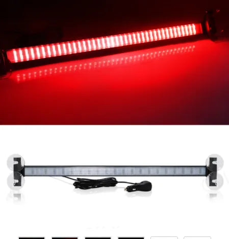 80 LED Strobe Lights For Auto Emergency Grill Warning Lamp 80 led Windshield Bar Traffic Advisor Flashlight 12V 24V Car Accessor