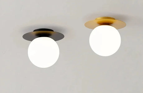 ln door LED Ceiling Lamp for Modern  Glass Ball Black Gold LED Ceiling Lights Chandelier Lighting for Home Balcony Light Fixtures