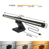 Stepless Dimmable RGB Monitor Light Bar - LED Screen Hanging Lamp with Backlight Atmosphere for Gaming & Study