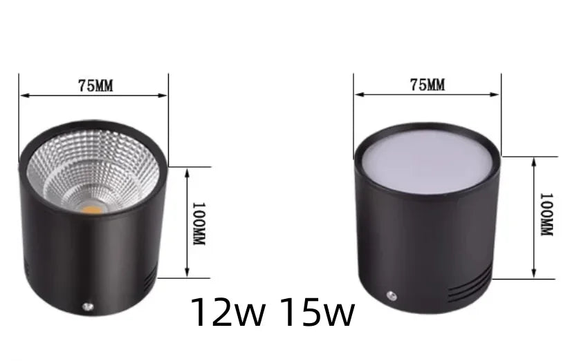 Dimmable LED Ceiling light 220V 110V 9W 12W 15W 18W 25W 30W Hotel Office Home Decoration AC85-265V LED Downlights