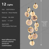 Staircase Pendant Light Lustre Minimalist Duplex Loft Marble Chandelier Villa High Ceiling Hanging Lamp Long Stair Chandelier