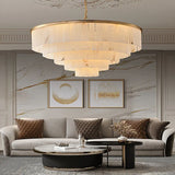 2026 Marble Series Gold Chrome Dimmable Led Chandelier Lighting Lustre Suspension Luminaire Lampen For Living Room