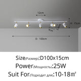 Corridor Led Chandelier With Spotlights Nordic Strip Ceiling Lamp For Living Room Bedroom Balcony Home Decors Lighting Fixtures