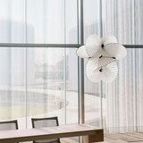 Moooi Serpentine Chandelier Designer Creative japanese style light White Fabric lampshades  Office Home Decorative loft Lamps