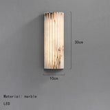 Creative Real Marble LED Wall Lamp - Luxury Art Deco Stone Sconce
