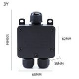 IP68 Waterproof Submersible Junction Box - Weatherproof Outdoor Cable Connector & Electrical Box for Underwater & Garden Use