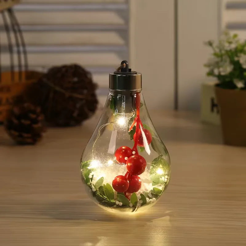 Christmas LED Bulb Decorative Light Hanging Light Home Party Wedding New Year's Decor Night Lamp Christmas Pendant Drop Omaments