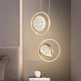 Light Luxury Art Pendant Lamp High-end Atmosphere LED Lights for Bedroom Bedside Lamps Creative Entrance Living Room Decoration