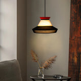 Rattan Pendant Light Minimalist Wabi-sabi Fabric Decorative Danish Design Light Interior Restaurant Bedroom Dining Room Light
