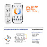 24V Super Bright COB LED Strip Light (312/576 LEDs/m, 5M/10M) - Flexible Cuttable High-Density Tape Light with Adhesive Backing