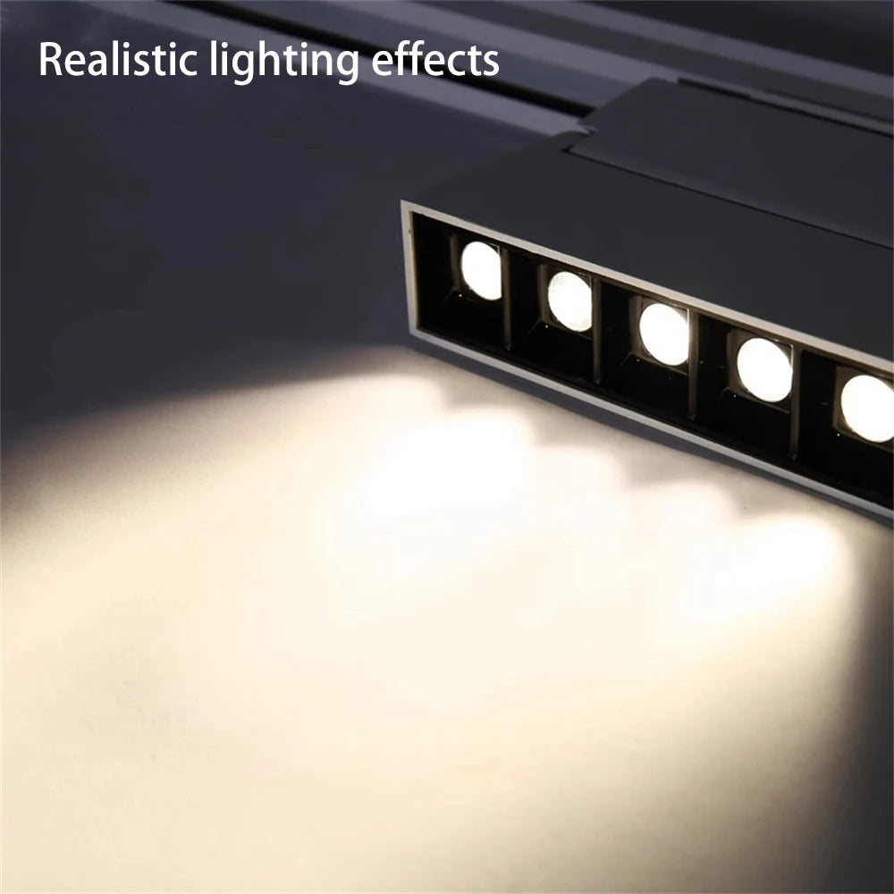 LED Track Light Spotlight Grille Light Surface-mounted Ceiling Light Black White 10W20W Dimmable Commercial Home Indoor Lighting