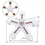 E27 to E27 Splitter Adapter Socket (3-in-1 / 4-in-1 / 5-in-1) - Multi-Bulb Base Lamp Holder Converter
