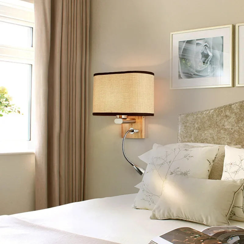 Nordic LED Wall Light with 360° Rotatable Spotlight Wall Sconce For Bedroom Living Room Stairs Indoor Lighting Fixture Luster&#39;s