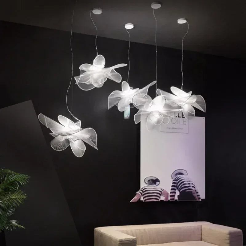 Nordic Italian Designer Led Chandelier for Kitchen Living Room Modern Luxury Pendant Light Hanging Suspension Lamp Decor