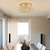 Luxury Crystal Led Ceiling Lamp Modern Chandelier Living Dining Room Pendant Light Hanging Lustre Home Decor Fixture