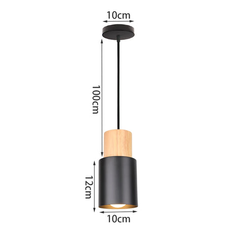 Modern Simple Pendant Lights Wood Nordic E27 Hanging Pendant Lamps Restaurant Bar Living Room Bedside Lighting Fixture Luminaire