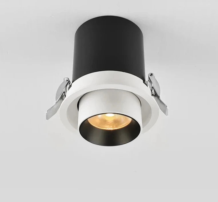  Dimmable Embedded LED Downlight Simple Modern Rotate 360 Degrees 10W Stretch Spotlight Ceiling Indoor Lighting 110V-240V