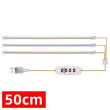 Grow Light Strips Bar for Indoor Plants 42-288 LEDs Sunlight Full Spectrum Plant Lamp with Auto On/Off Timer Dimmable