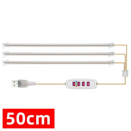 Grow Light Strips Bar for Indoor Plants 42-288 LEDs Sunlight Full Spectrum Plant Lamp with Auto On/Off Timer Dimmable