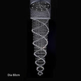 Crystal Led Hanging Lamp Modern Led Chandeliers Light Fixture Vanity Bedroom for Staircase Stair Luxury Hotel Pendant Lights