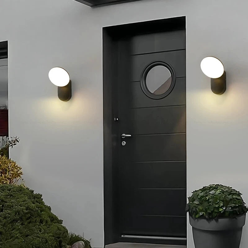 PIR Motion Sensor Outdoor Wall Lamps LED 12W IP65 Waterproof Aluminum Garden Porch Light Corridor Entrance Sconce Decor Lighting