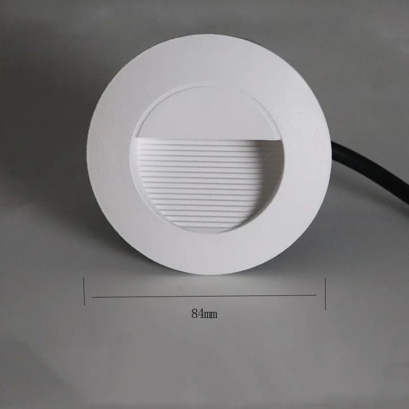 Outdoor Led Stair &amp; Step Light 3W Waterproof Recessed Wall Corner Lamp For Home Landscape Pathway Stairway Garden Yard Footlight
