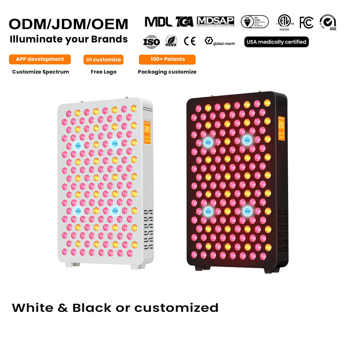 Red Light Therapy RLPRO200MAX Physical Therapy Full Body 480,590,630,660, 670, 810, 830, 850,1060 Red Light Therapy Panel