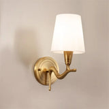 American Modern Style Wall Lamp Interior Lighting Fixtures Indoor Aisle Lamp All Bronze Antlers Decorative Lights For Bedroom