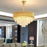 Home Appliance Crystal Ceiling Chandelier Luxury Dining Room Pendant Lamp Modern New Living Room Decor LED Bedroom Hanging Light
