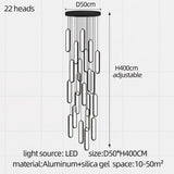 Minimalist Staircase Chandelier Nordic Modern LED Pendant Light Ceiling Lamp Hanging light For Living Room Restaurant Villa Loft