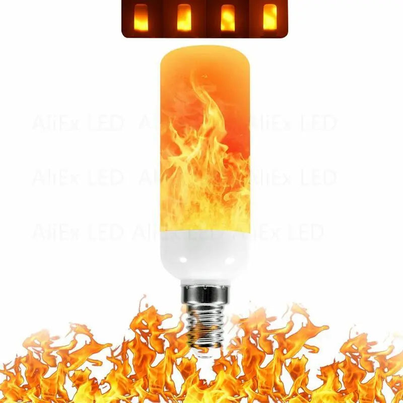 E27 E14 B22 USB LED Flame Light Bulbs 85-265V Party LED Flame Effect Light Simulation Fire Lights Bulb KTV Festival Garden Decor