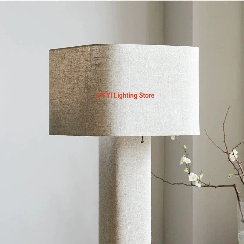 Italian Living LED  Room Floor Lamp Modern Simple Quiet Style Bedroom Headboard Fabric Decoration Lamp Containing Light Bulbs