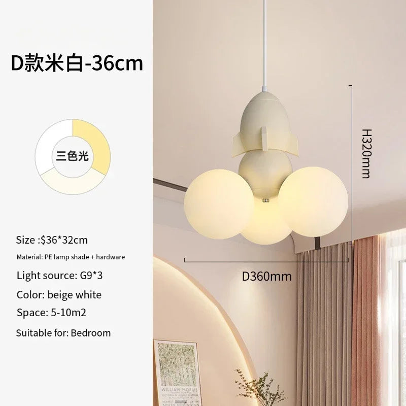 2026 New Cream Wind Restaurant Chandelier Modern Simple Dining Table Dining Room Bar Creative Lighting