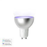 GU10 Smart LED Light Bulb RGBCW Dimmable Spotlighting Alexa Google Home Voice Control 110-240V Lamp