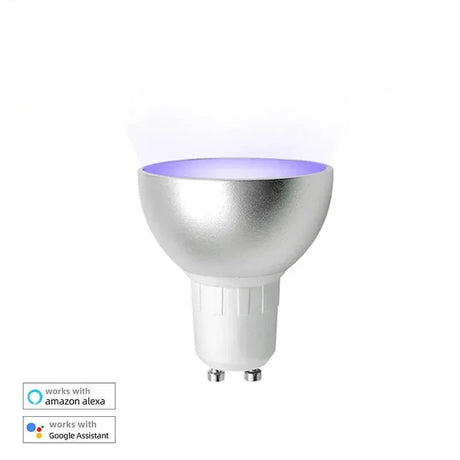 GU10 Smart LED Light Bulb RGBCW Dimmable Spotlighting Alexa Google Home Voice Control 110-240V Lamp