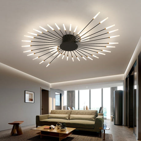 2023 Modern Led Ceiling Chandelier Lamp for Living Dining Room Nordic Creative Bedroom Hall Hanging Ceiling Light Fireworks Lamp