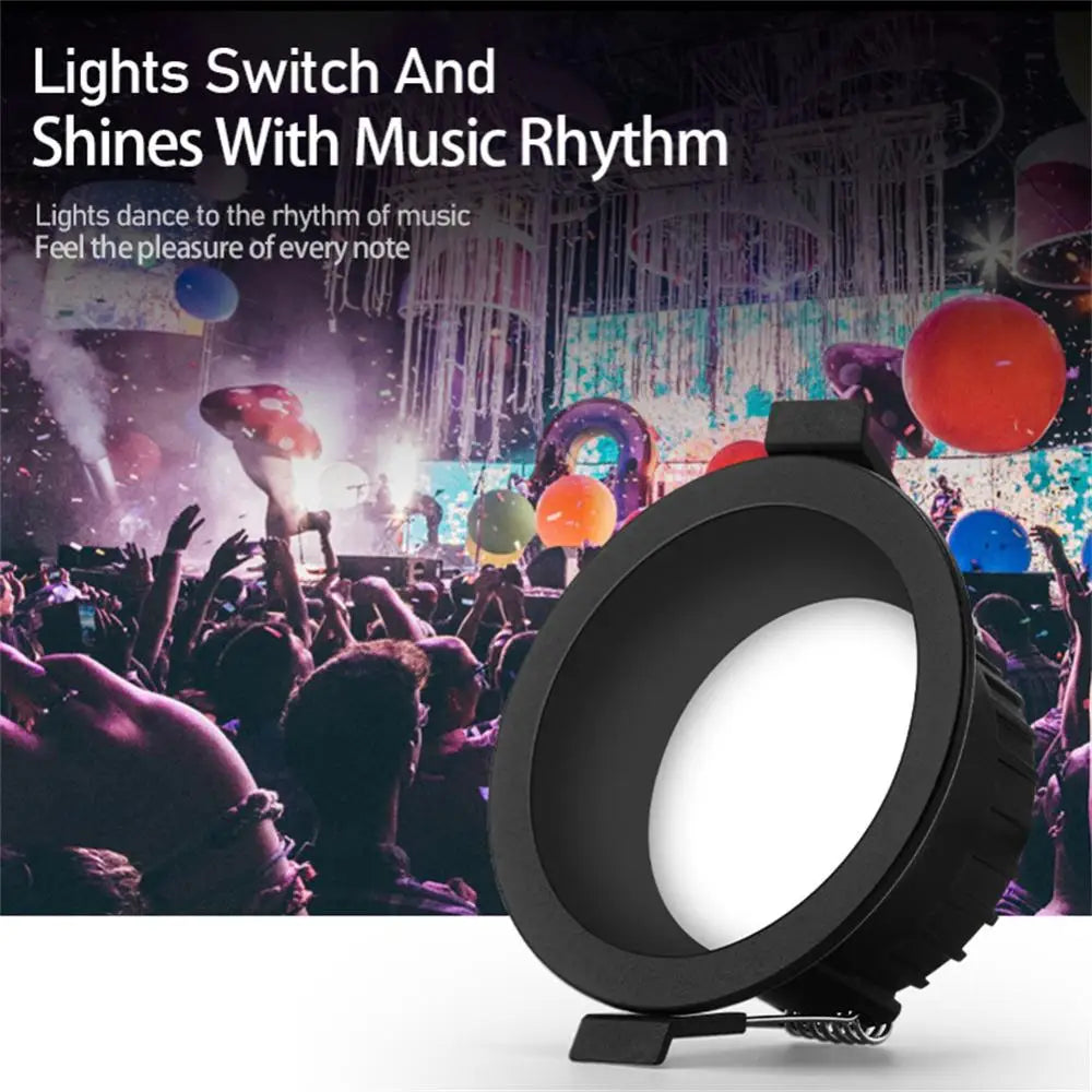 Work With Alexa Google Home Rgb Ww Cw 110v 220v Voice Control Smart Ceiling Light Smart Home Led Downlight App Control