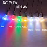 12V Mini Recessed LED Star Light Spotlight (2-Pack, 1W Dimmable, 13mm Cutout) - Micro Ceiling & Stair Accent Lighting for Starry Sky & Hall Decor