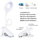 LED High Quality Book Light USB Rechargeable Eye Protect Reading Lamp Portable Desk Lamp Reading Light Clip Table Desk Lamp