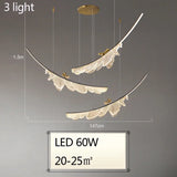 Modern Creative Feather Bird Acrylic Pendant Lamp Restaurant Living Room Hotel Lobby Led Chandelier Art Home Decoration Lighting
