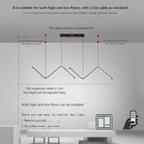 Modern LED Pendant Light Nordic Gold Hanging Chandelier For Tubular Restaurant Kitchen Office Coffee  Indoor Decorative Lamps