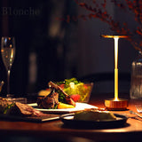 New Aluminum Alloy Table Lamp Shades LED Rechargeable Table Lights for Bar Living Room Reading Book USB Charging Home Decors