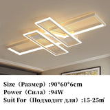2026 Modern LED Chandelier - Nordic Aluminum Ceiling Light with Remote